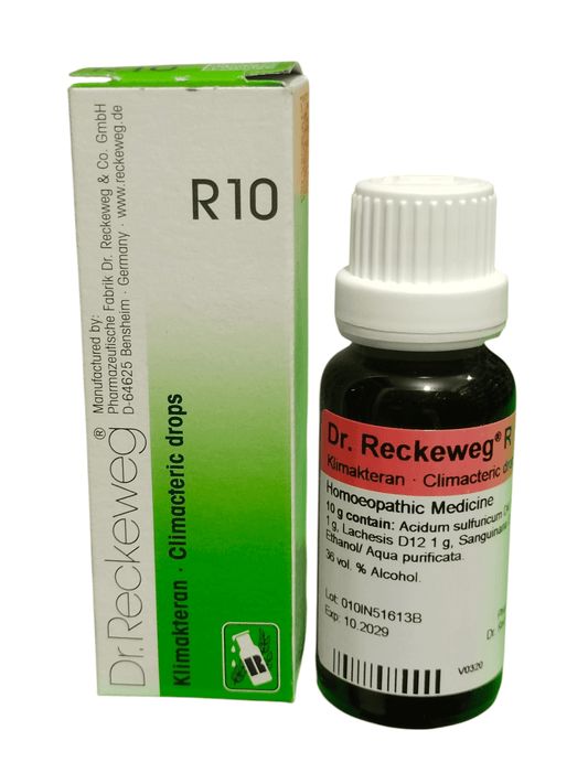 Dr. Reckeweg R10 Climacteric Drops 22ml homeopathic menopause medicine