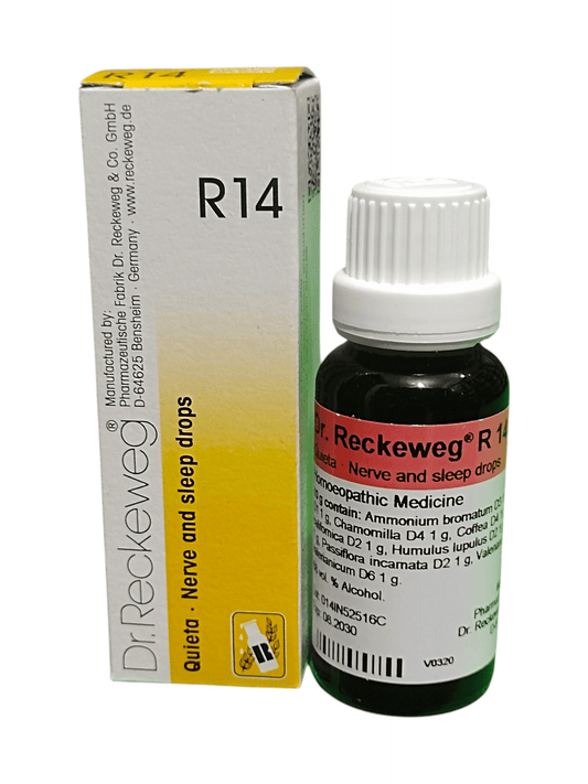 Dr Reckeweg R14 Quieta Drops for nerve weakness and sleep disorders 22ml