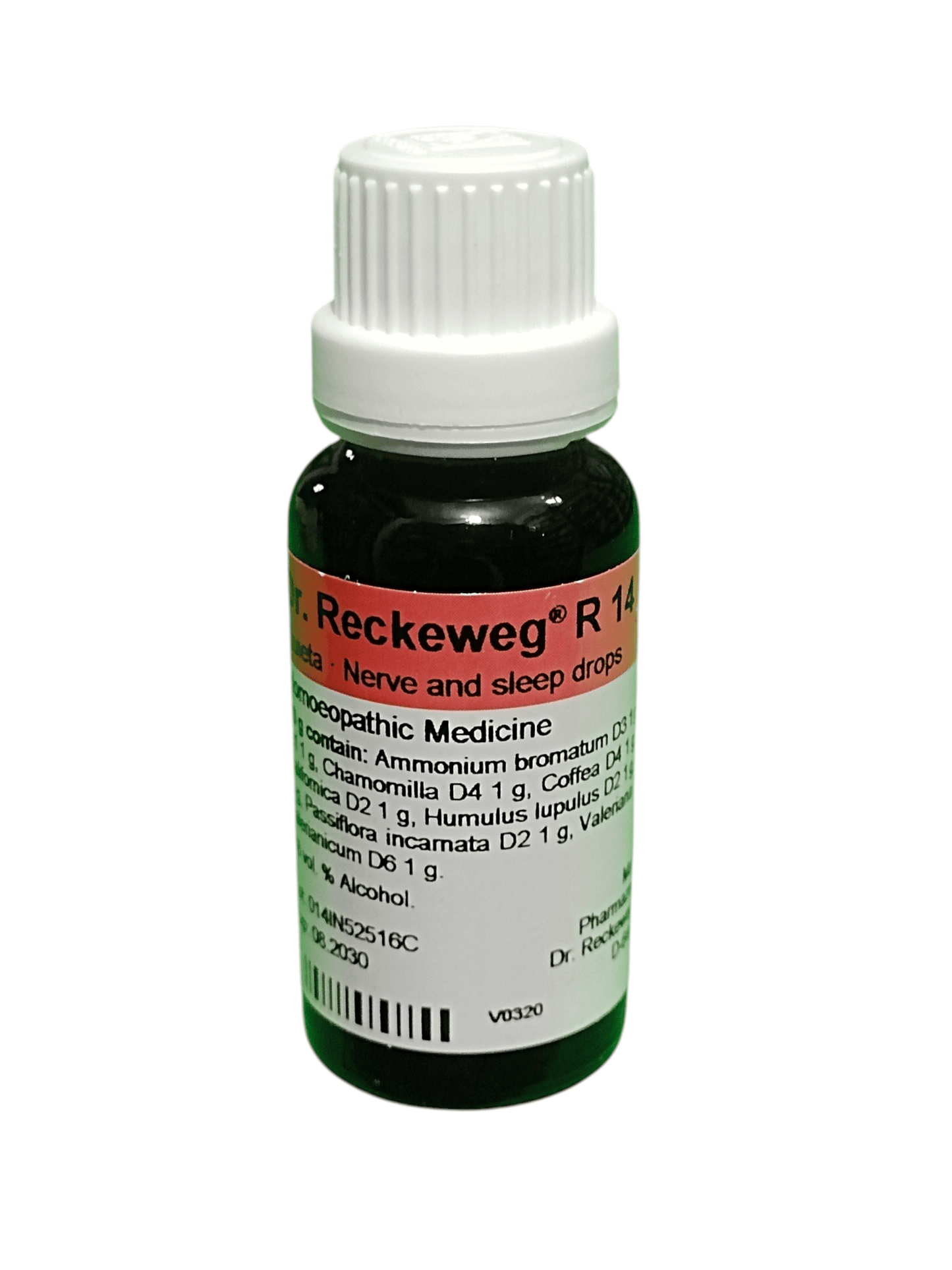 Dr Reckeweg R14 Quieta homeopathic drops for stress, anxiety and insomnia