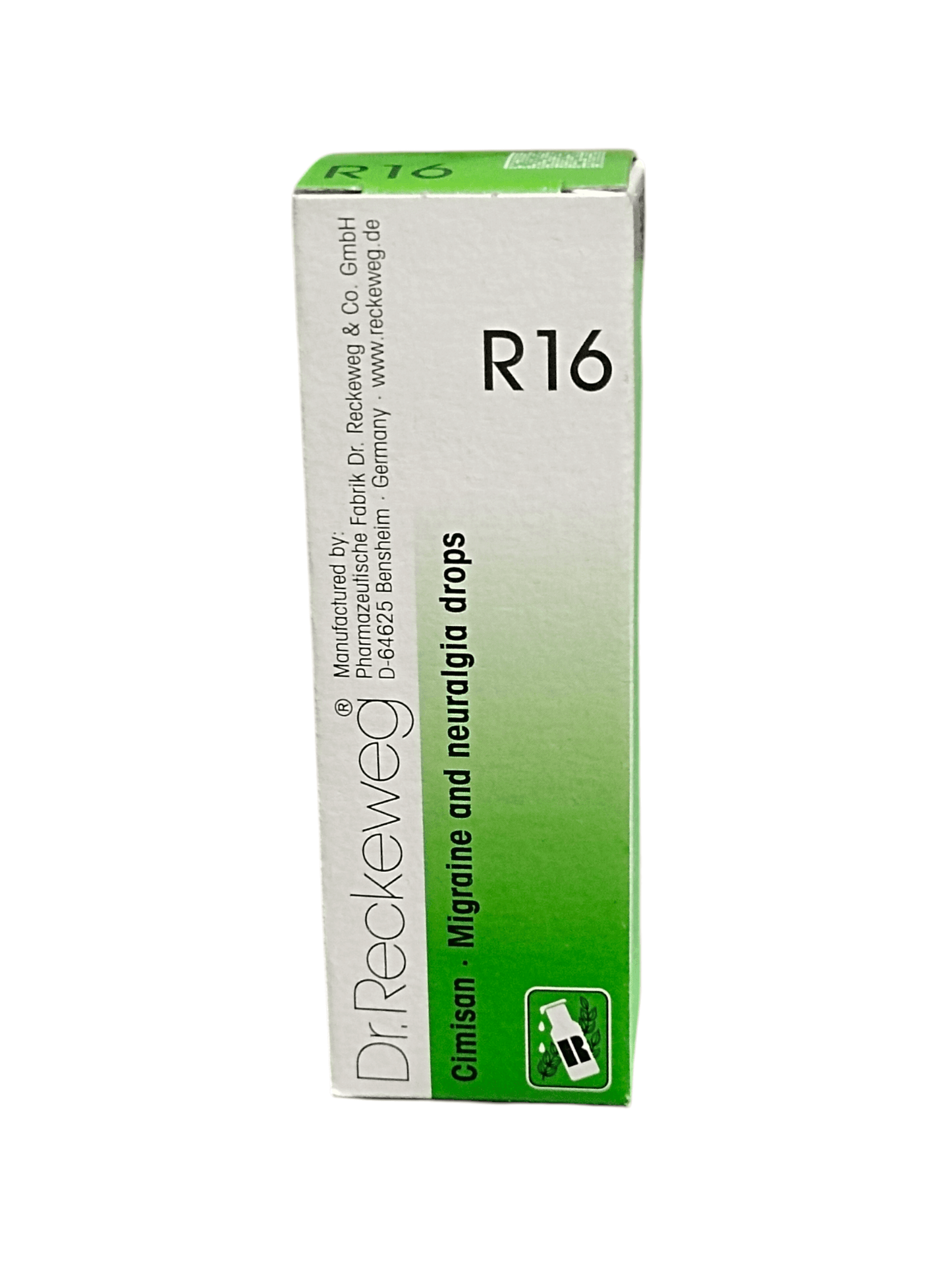 Homeopathic migraine and neuralgia drops Dr Reckeweg R16 Cimisan 22ml