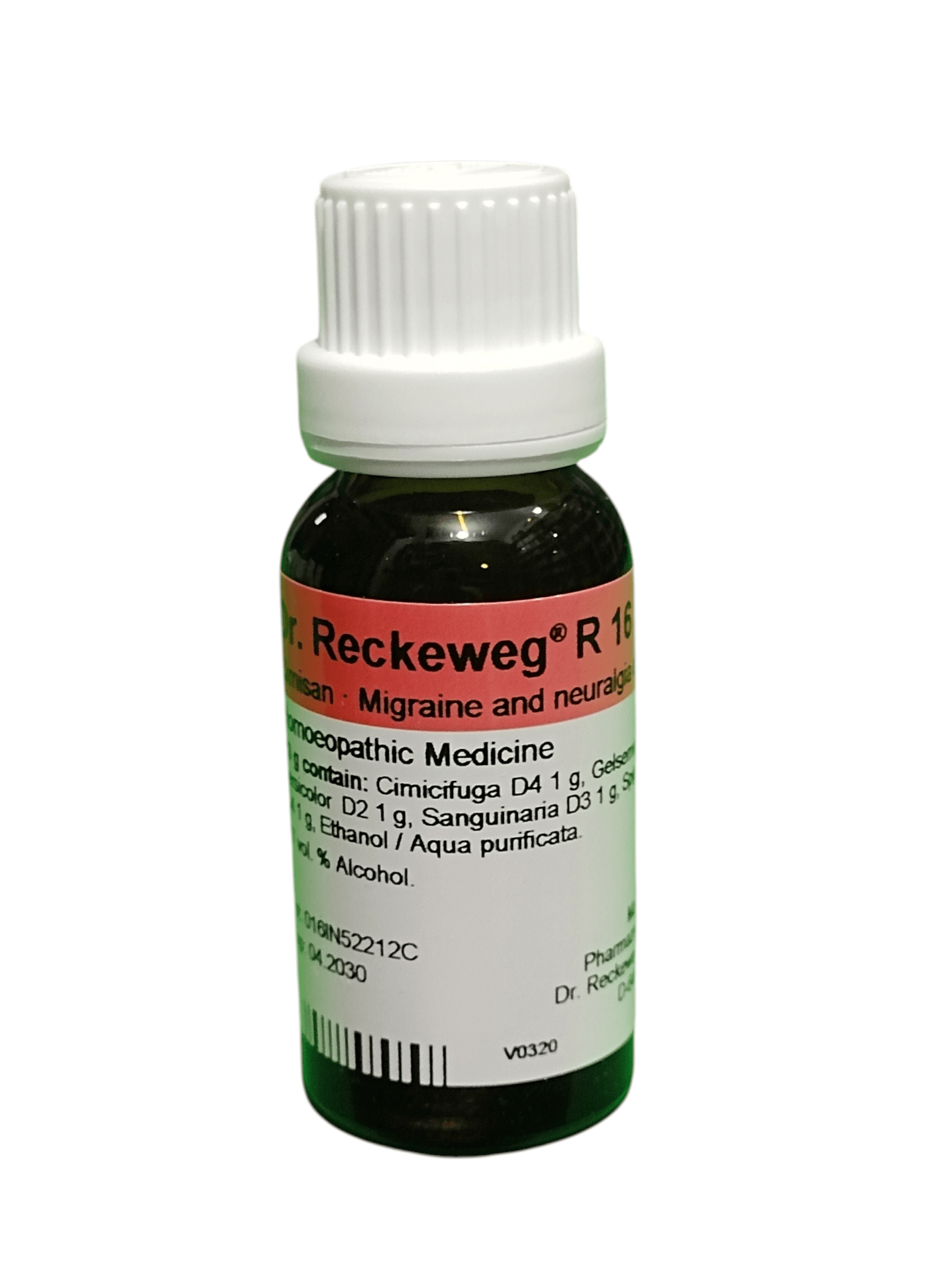 Dr Reckeweg Cimisan R16 migraine relief homeopathic drops