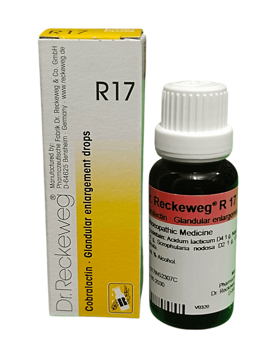 Dr. Reckeweg R17 Cobralactin Glandular Enlargement Drops 22ml Homeopathic Medicine
