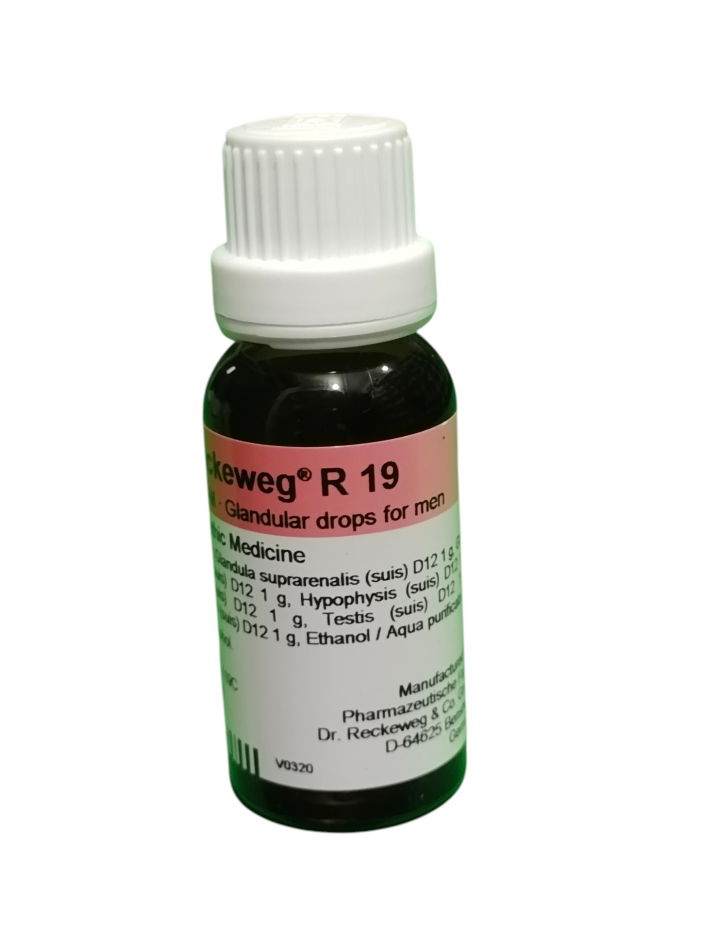 Dr Reckeweg R19 Euglandin-M Glandular Drops for Male Hormonal Balance 22ml