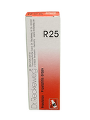 Box of Dr. Reckeweg Prostatitis drops with gradient design on a white background