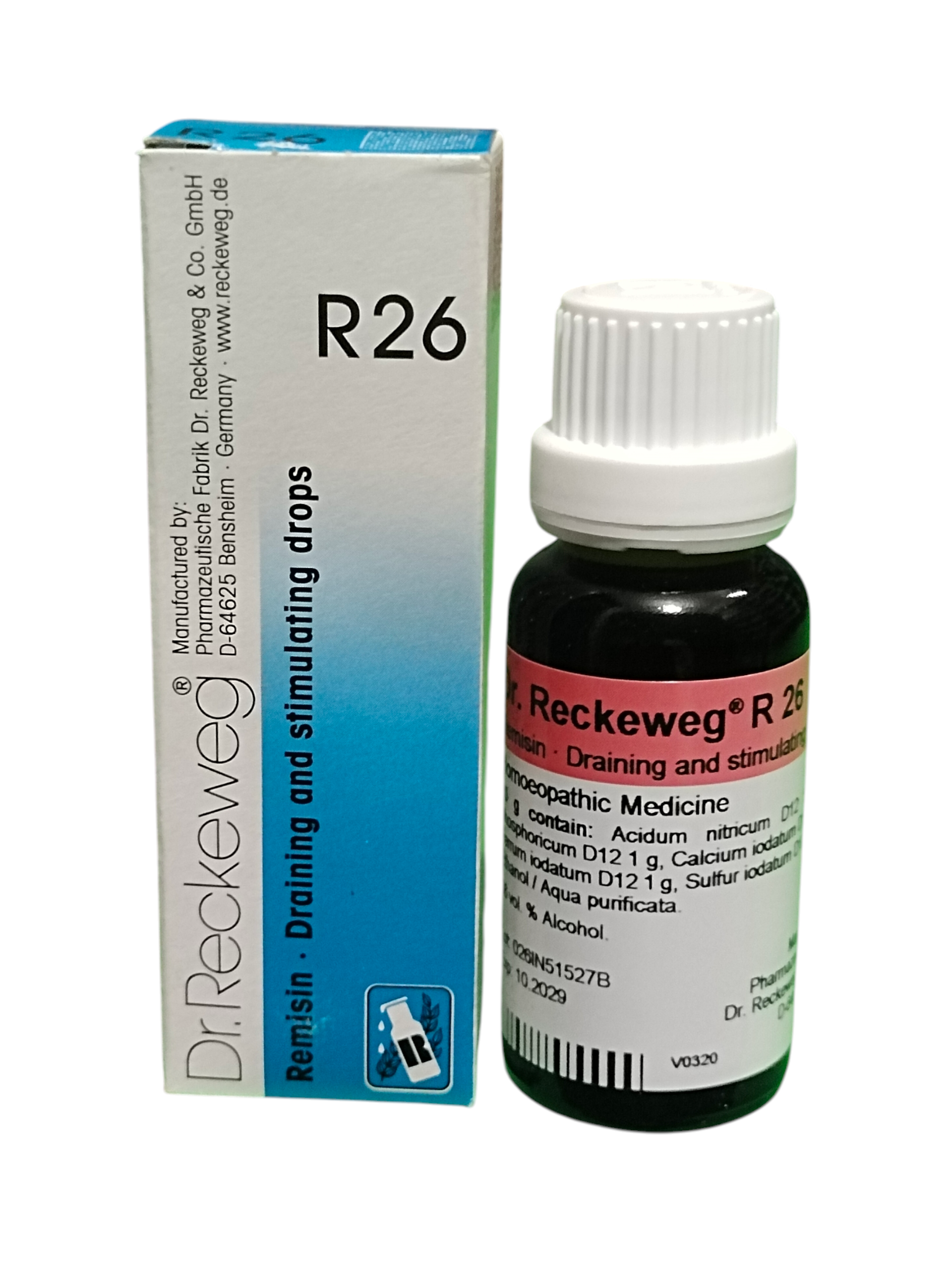 Dr. Reckeweg R26 Remisin Draining and Stimulating Homeopathic Drops 22ml