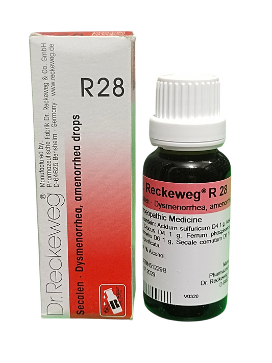 Dr. Reckeweg R28 Secalen Dysmenorrhea & Amenorrhea Drops 22ml