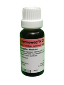 Bottle of Reckeweg R 29 homeopathic medicine on a white background