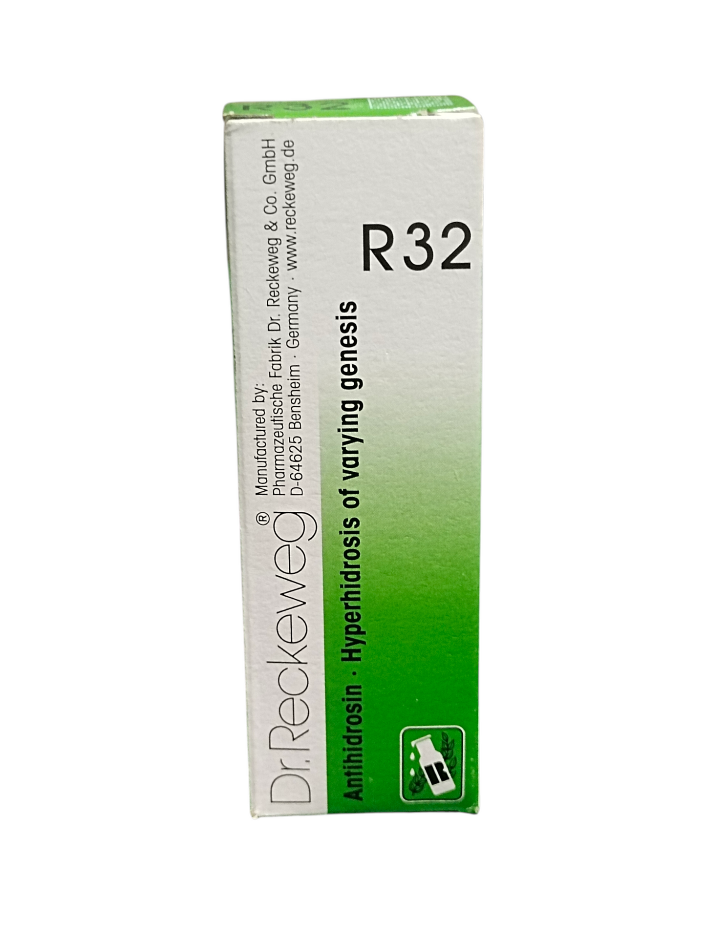 Box of Dr. Reckeweg R32 on a white background