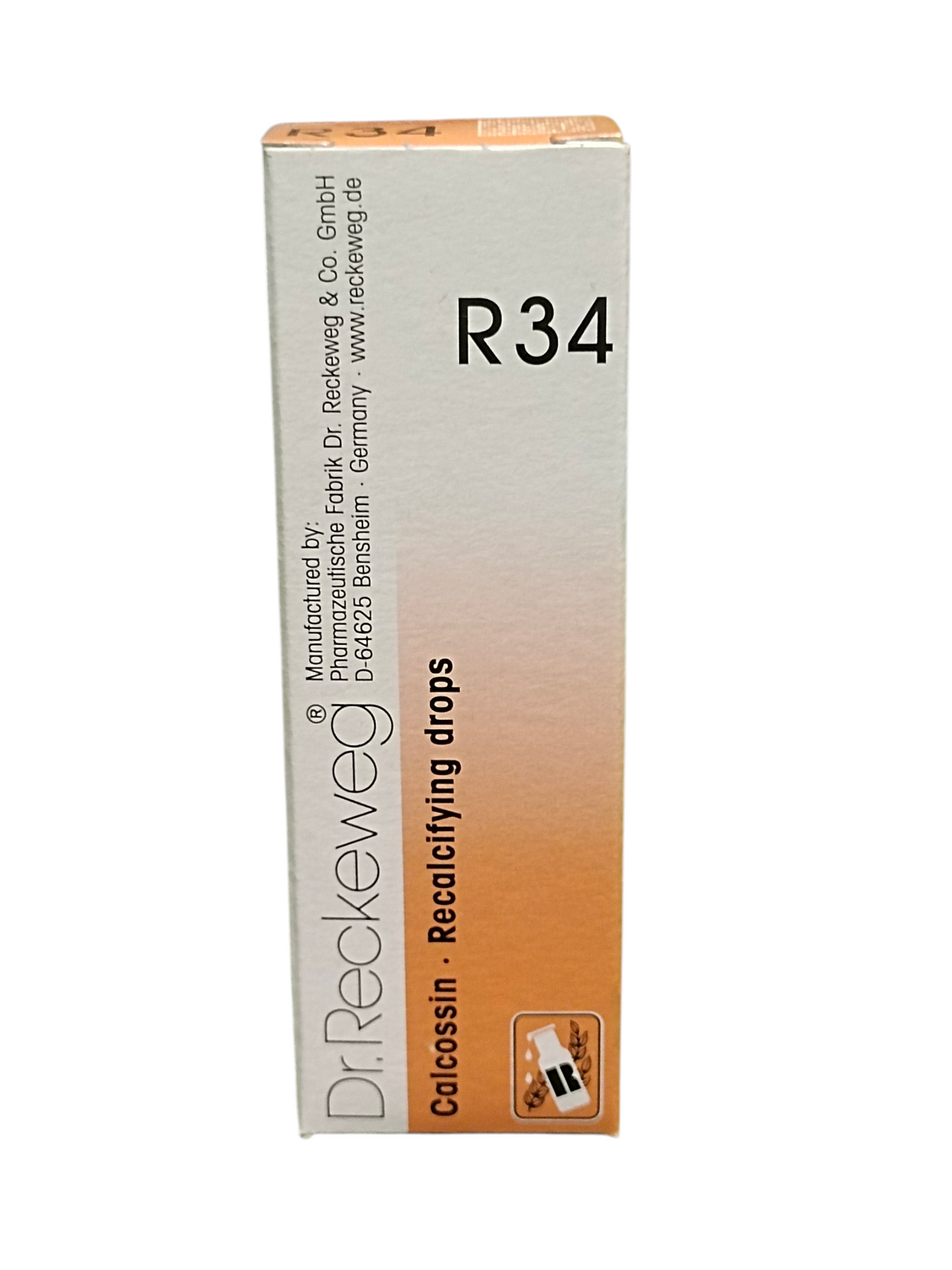 Dr. Reckeweg Calcosin Recalcifying drops box on a white background