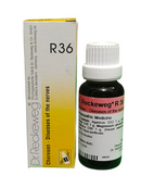 "Dr. Reckeweg R36 Choresan Diseases of the Nerves Homeopathic Drops 22ml for nervous system disorders and involuntary movements."
