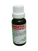 Bottle of Dr. Reckeweg R 37 colic drops on a white background