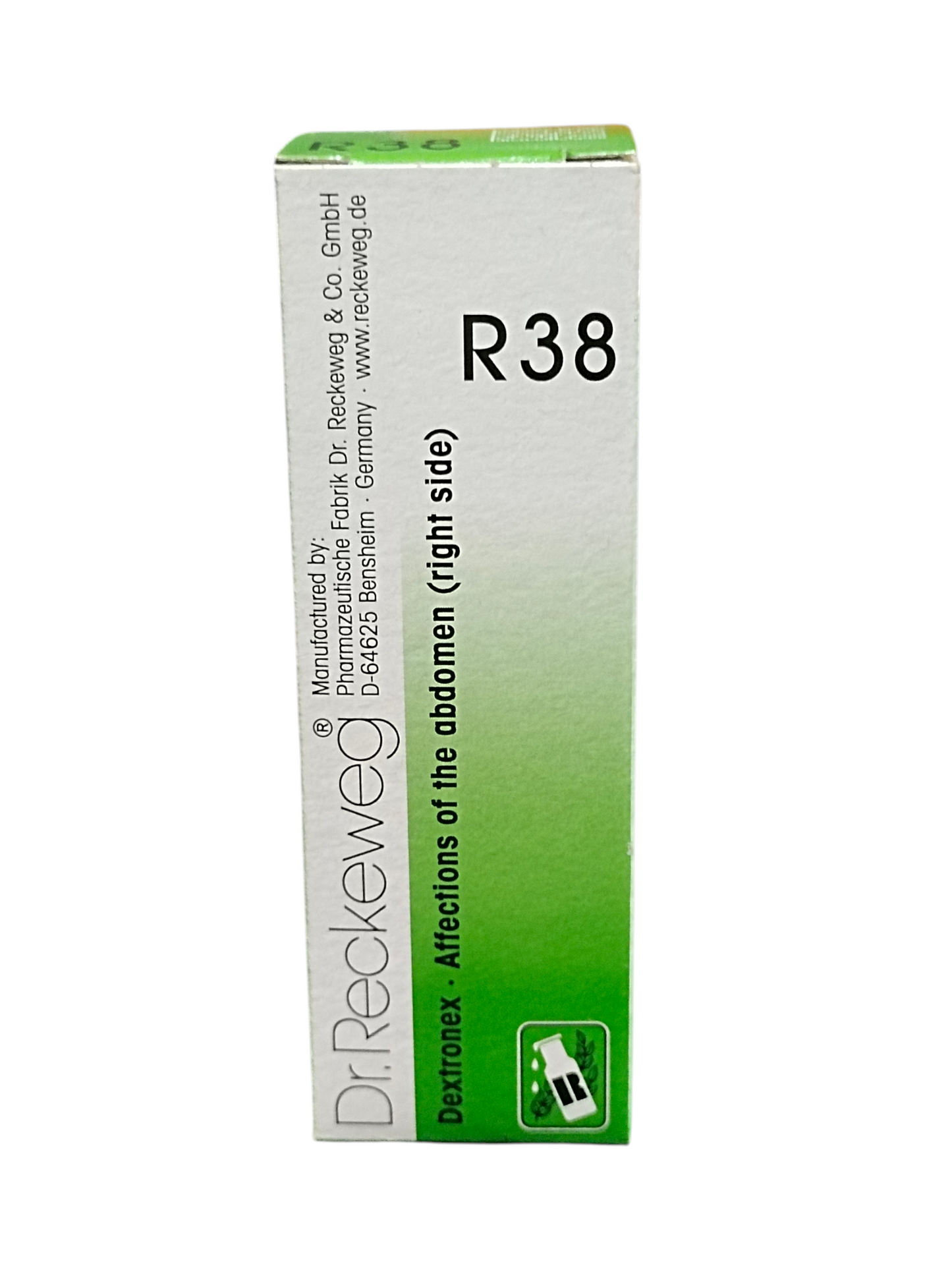Dr. Reckeweg R38 box on a white background