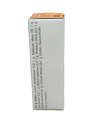 Medication box with detailed text on a white background