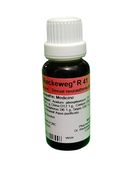 Bottle of Reckeweg R 41 on a white background