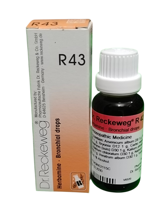 "Dr. Reckeweg R43 Herbamine Bronchial Drops 22ml