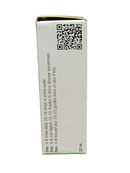 White cylindrical container with black text and a QR code on a white background