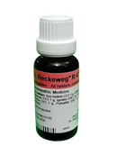 Bottle of Reckeweg R47 remedy on a white background