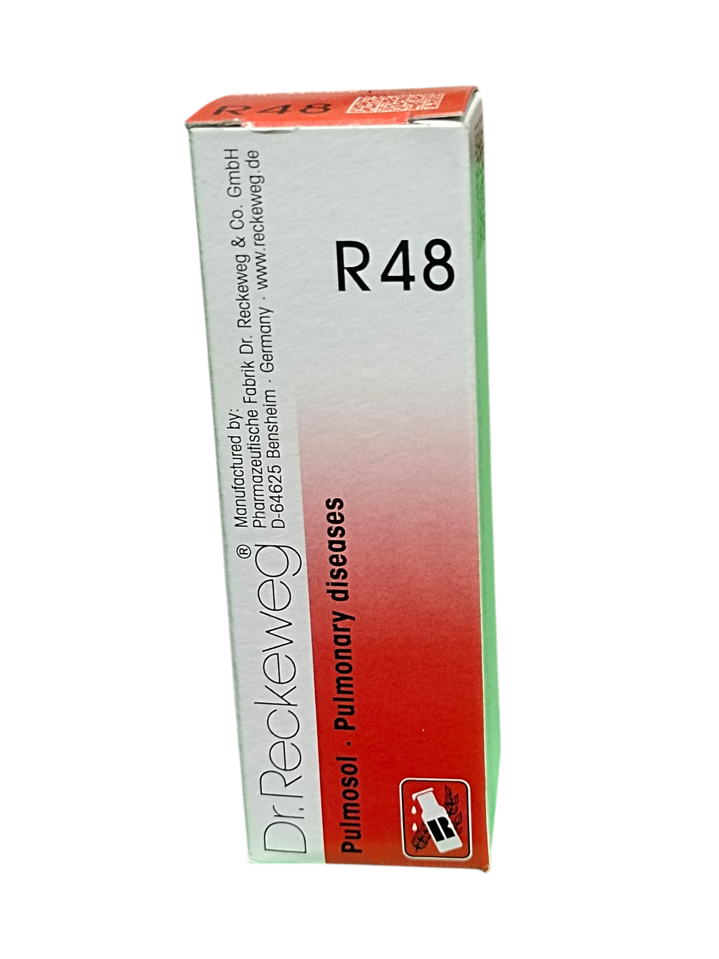 Dr. Reckeweg R48 pulmonary diseases product packaging on a white background
