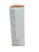 Back view of a medical or pharmaceutical container with text on a white background