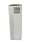 Box with QR code and text on a white background