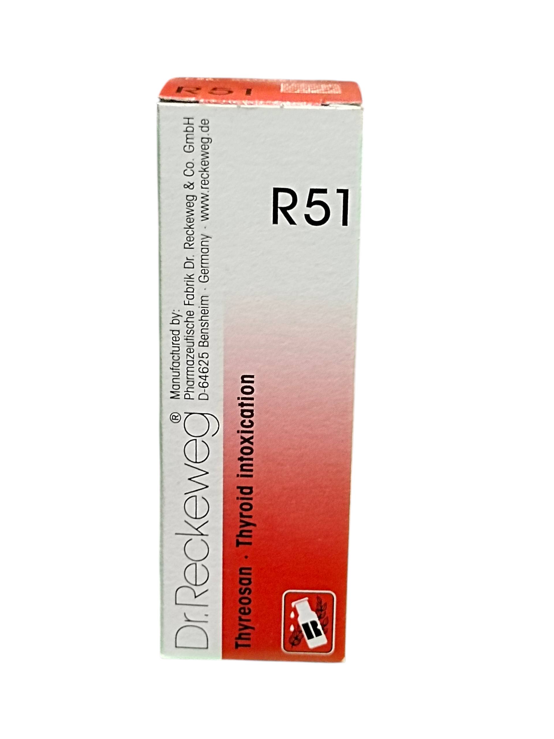 Dr. Reckeweg R51 Thyreocison Thyroid Intoxication box on a white background