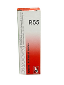 Dr. Reckeweg R55 box with red and white design on a white background