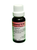 Bottle of Reckeweg R 55 on a white background