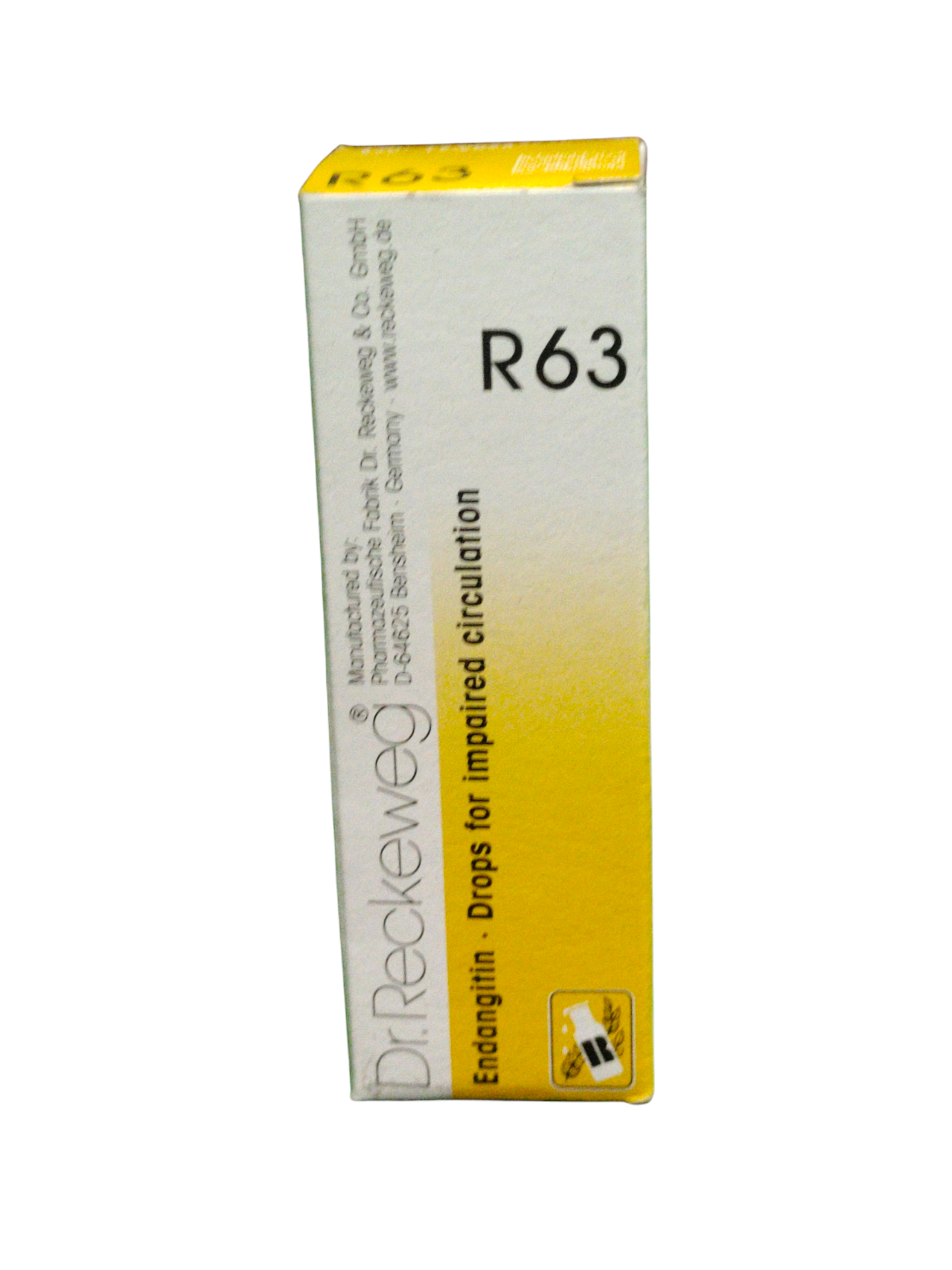 Dr. Reckeweg R63 box on a white background