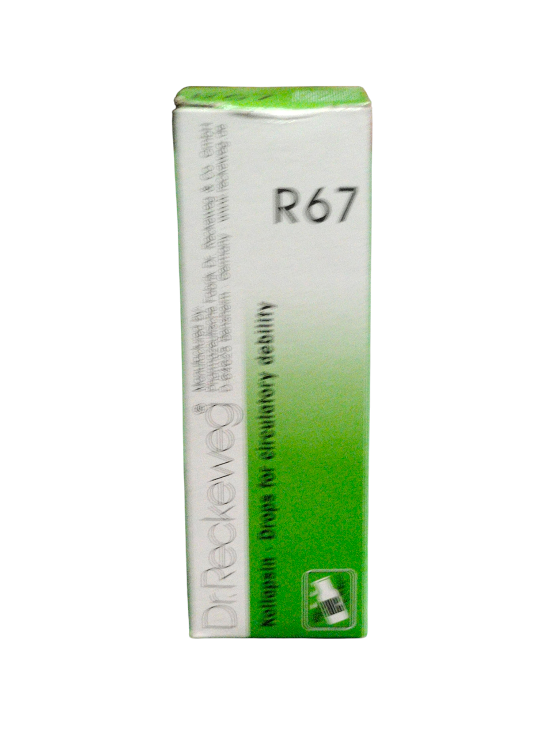 Dr. Reckeweg R67 drop box on a white background