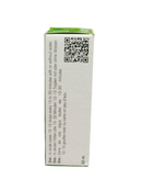 White box with green top containing a QR code on a white background