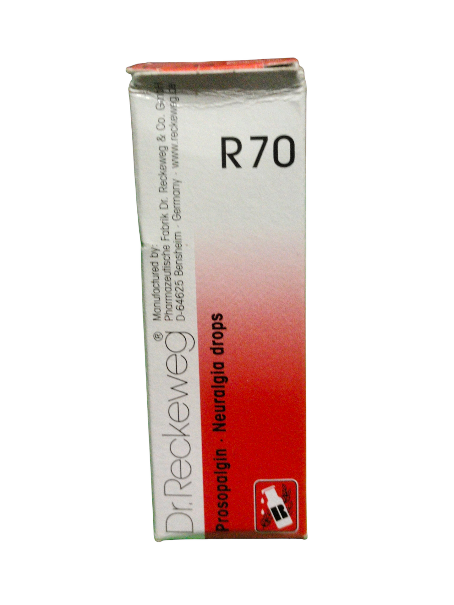 Box of Dr. Reckeweg R70 Protopaing Neuralgia Drops on a white background