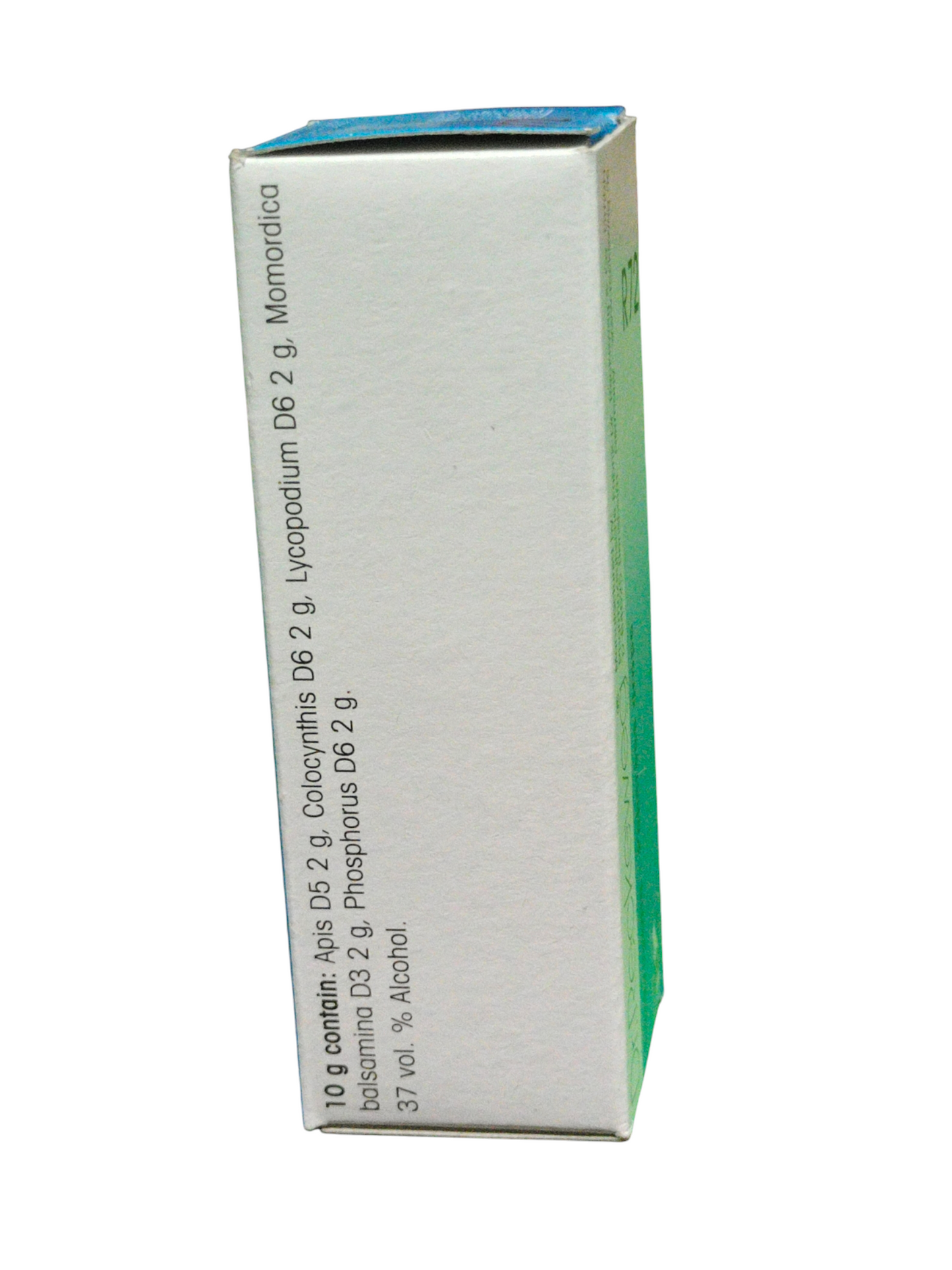 Medicinal box with text on a white background