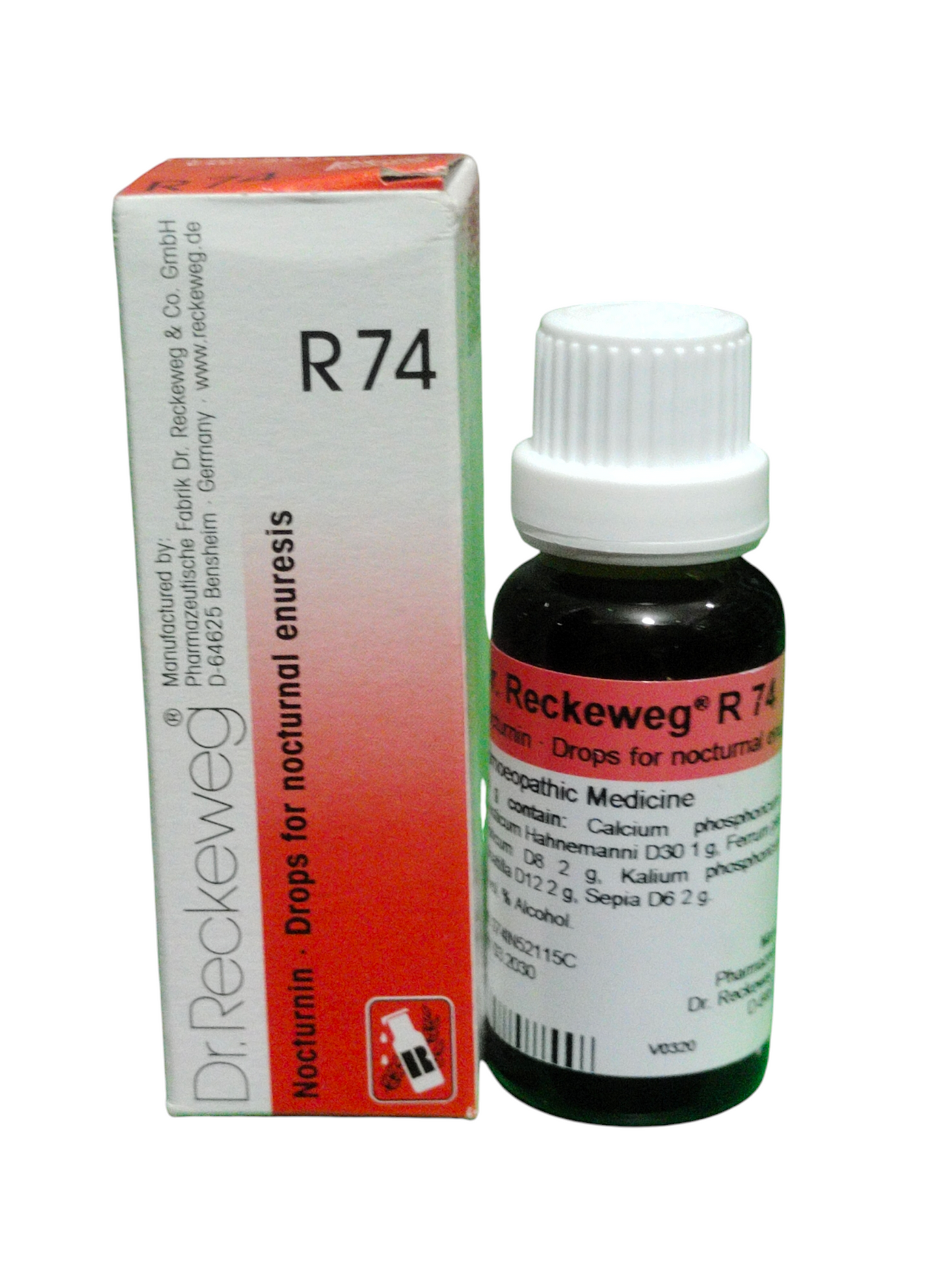 Dr. Reckeweg R74 Nocturin Drops 22ml homeopathic medicine for nocturnal enuresis and bedwetting control