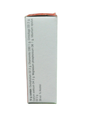 Rectangular white container with text on a white background