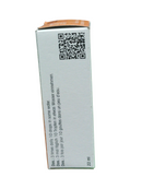 Product packaging with a QR code on a white background
