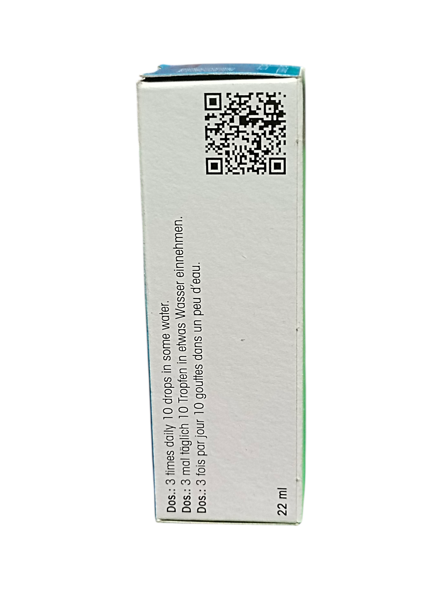 Box with a QR code on a white background