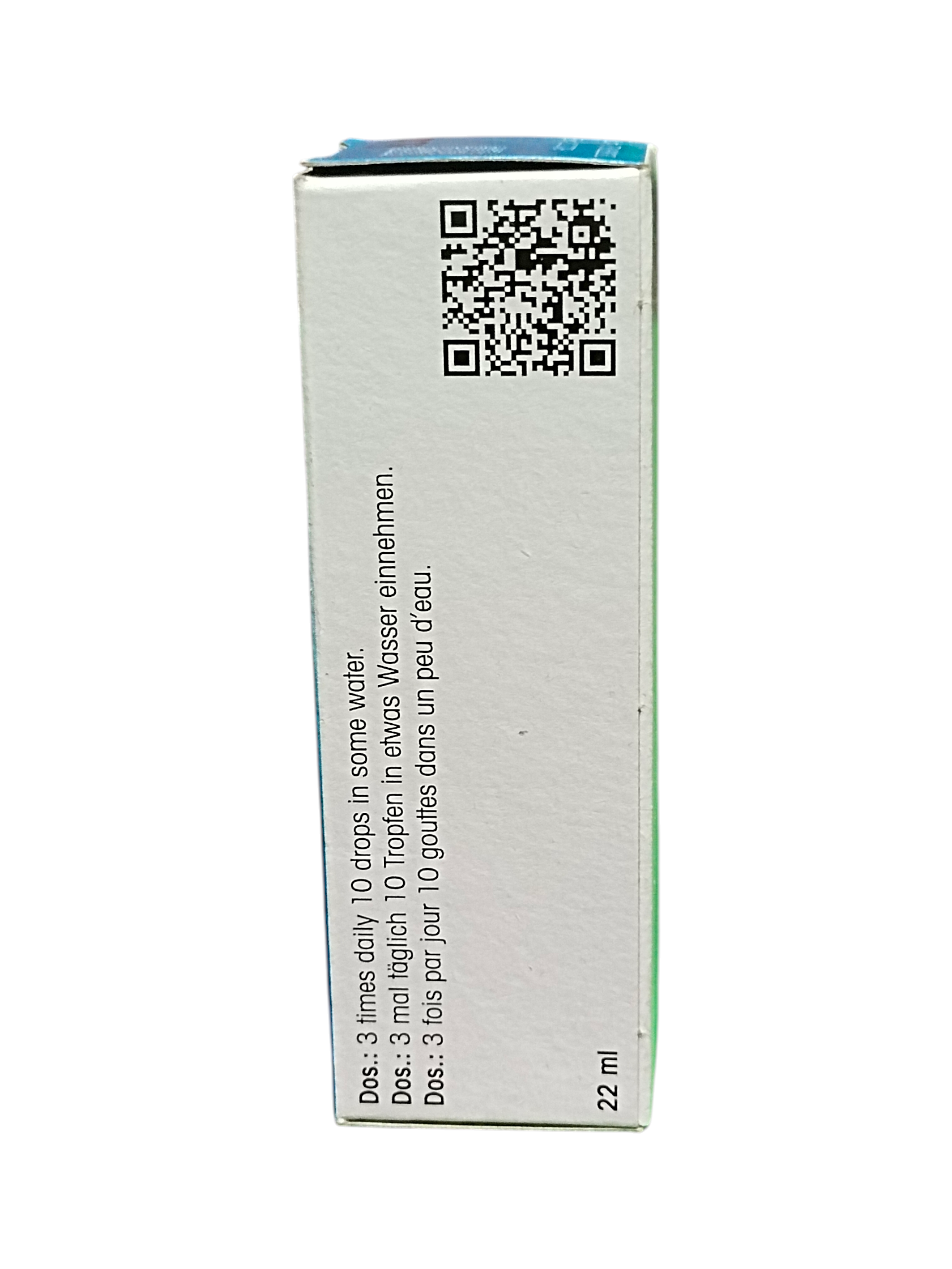 Box with a QR code on a white background