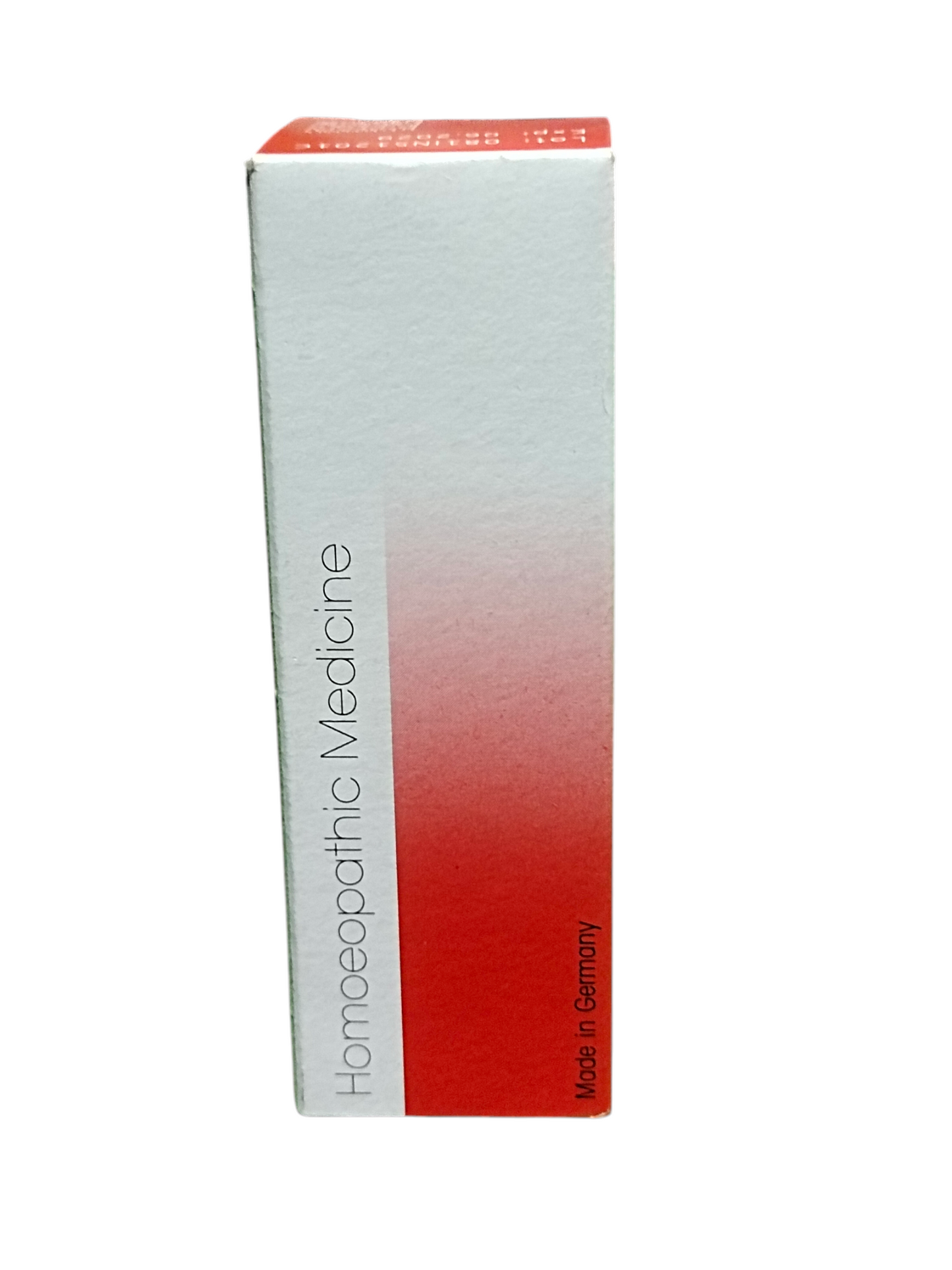Homeopathic Medline product packaging with red and white gradient on a white background