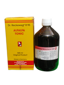 Dr. Reckeweg R95 Alfalfa Tonic 500ml homeopathic tonic for appetite improvement, weight gain, weakness, and overall vitality.