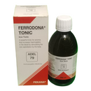 ADEL 79 Ferrodona Tonic 250ml homeopathic anaemia and iron booster medicine for improving haemoglobin and reducing weakness.