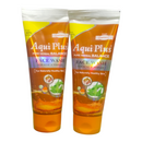 Two tubes of Aqui Plus Pure Herbal Balance Face Wash on a white background