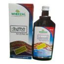 Wheezal Jaborandi hair treatment oil bottle and packaging on a white background