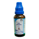 SBL Drops No 2 bottle with blue cap on a white background