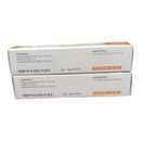 Two medical boxes with text on a white background