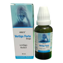 Krig's Vertigo Forte Drops packaging and bottle on a white background