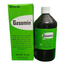 Gasomin bottle and box with green label on a white background
