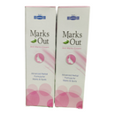 Two boxes of Marks Out Anti Marks Cream on a white background