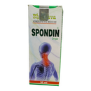 Box of Spondin drops for homoeopathic medicine on a white background