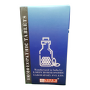 Blue box of homoeopathic tablets with Lord's Homoeopathic Laboratory branding on a white background