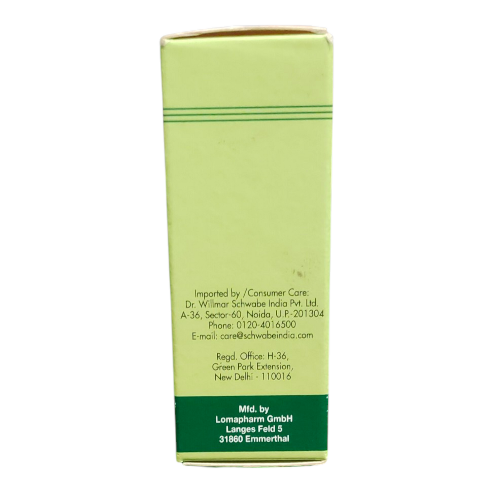 Green box with text on a white background